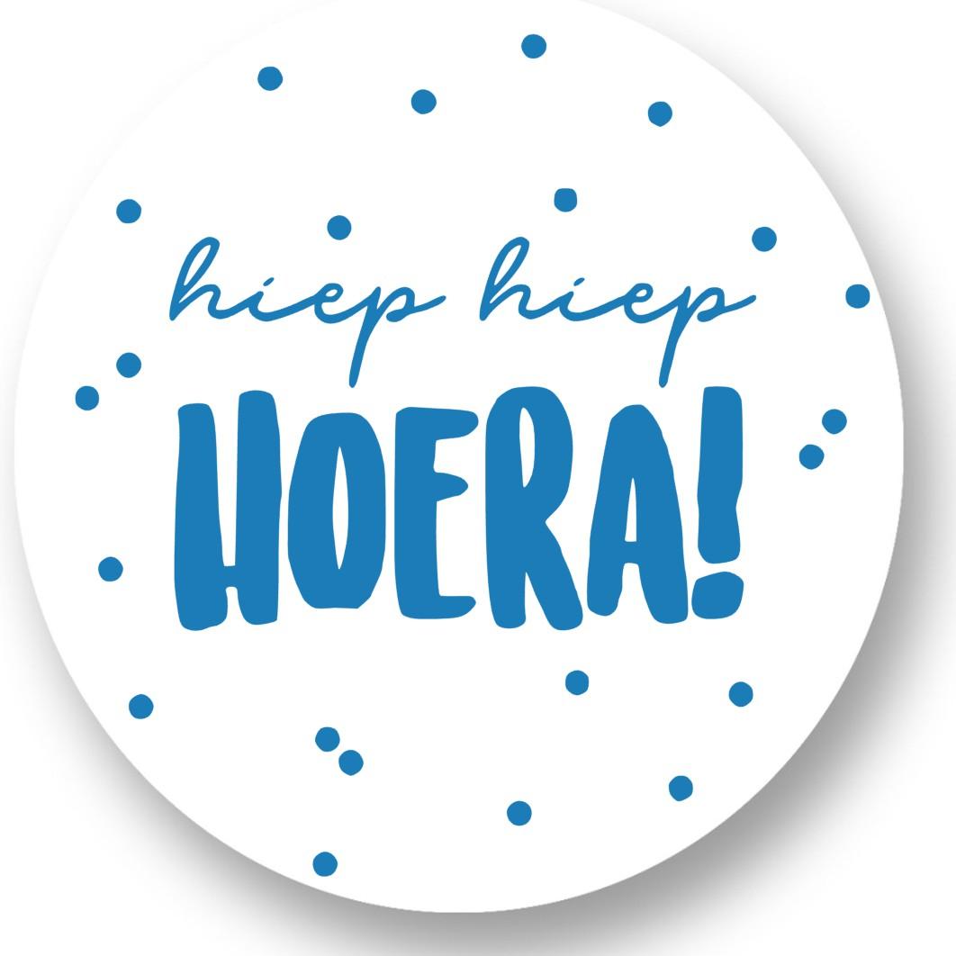 Hiep Hiep Hoera Sluitstickers - Afbeelding 2