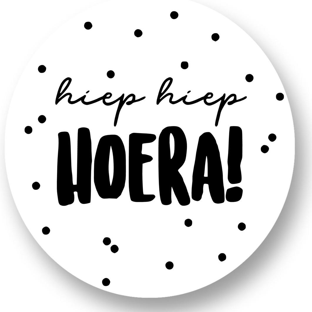 Hiep Hiep Hoera Sluitstickers