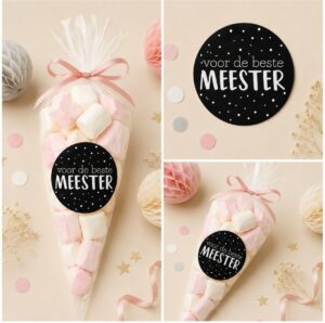Voor de beste Meester Sluitstickers