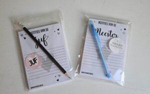 Notitieboekje Juf en Meester