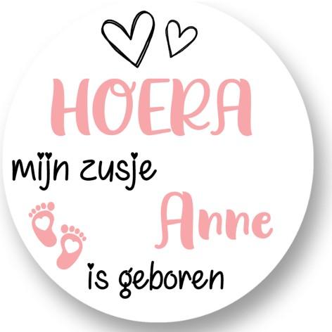 Geboorte Meisje sluitstickers - Afbeelding 2