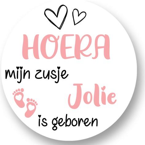 Geboorte Meisje sluitstickers