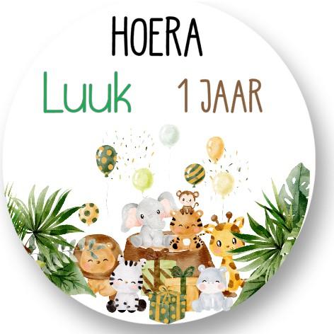 Jungle Sluitstickers - Afbeelding 3