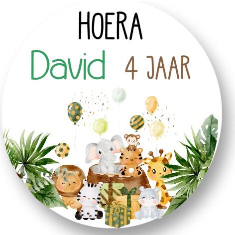 Jungle Sluitstickers - Afbeelding 2