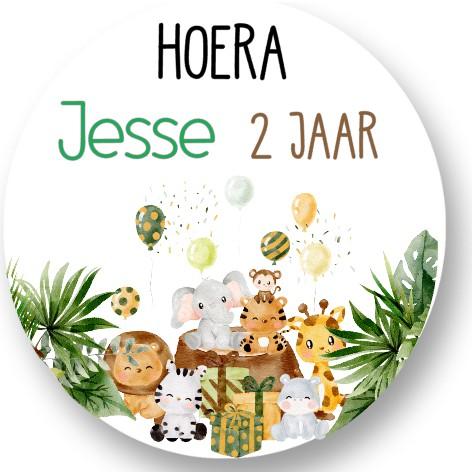 Jungle Sluitstickers