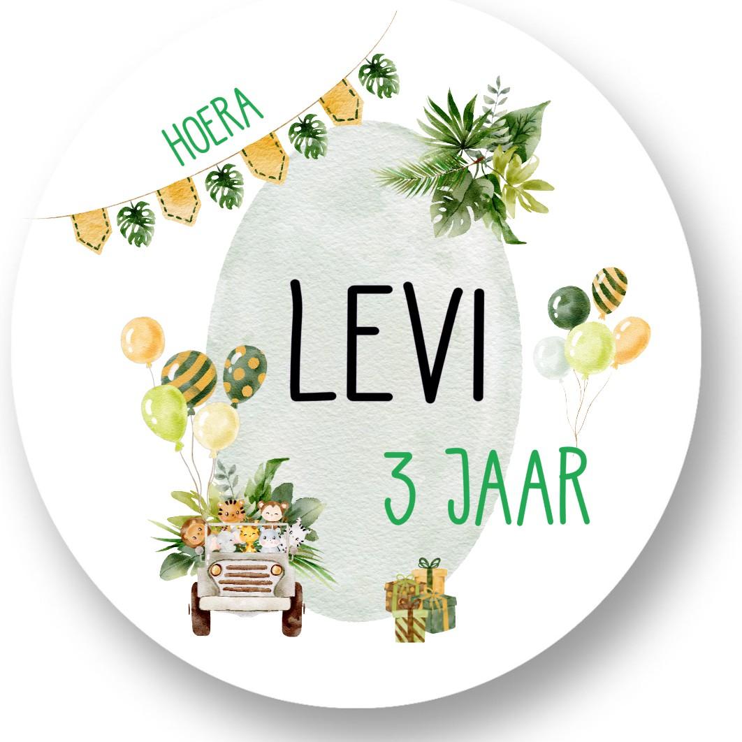 Jungle Sluitstickers - Afbeelding 3