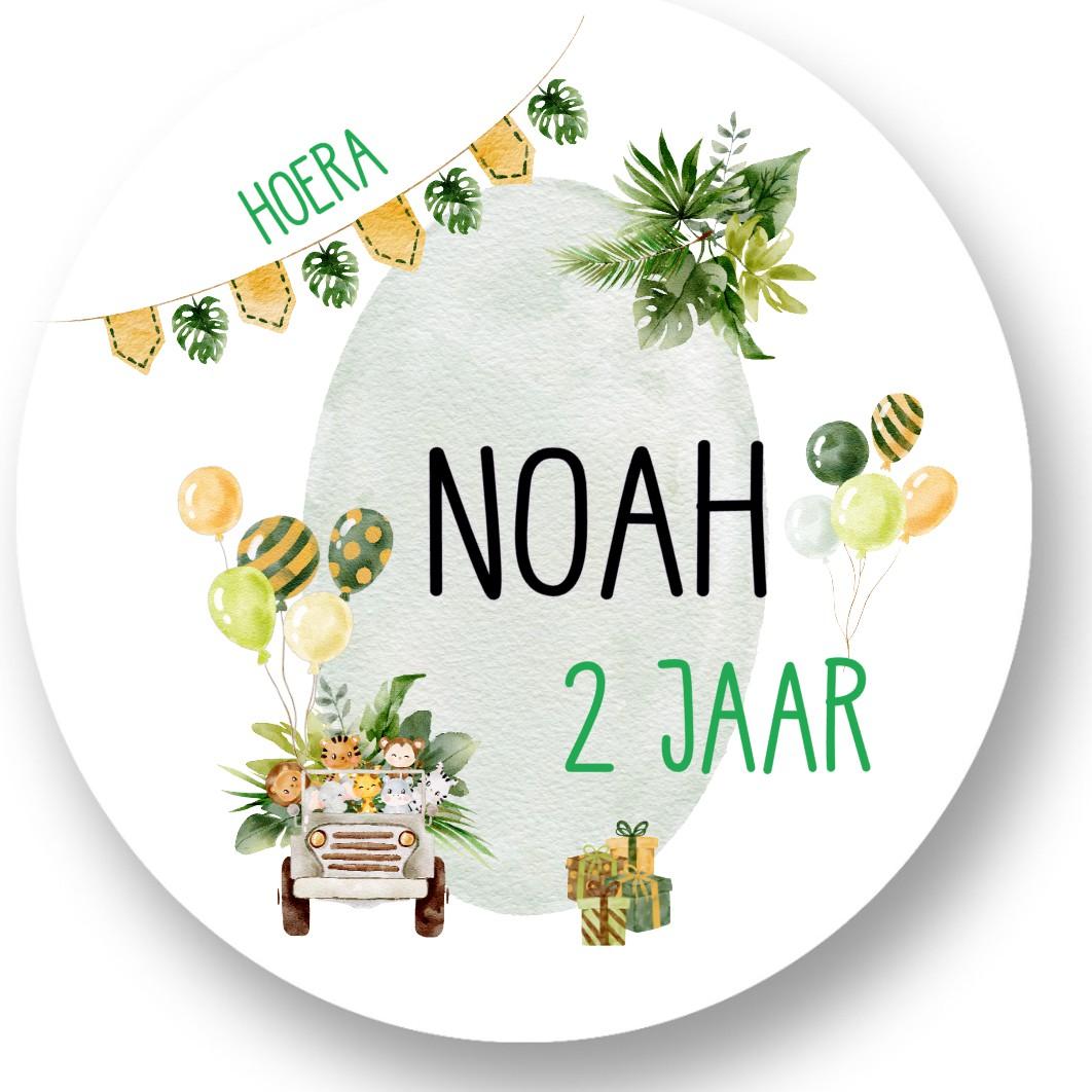 Jungle Sluitstickers - Afbeelding 2