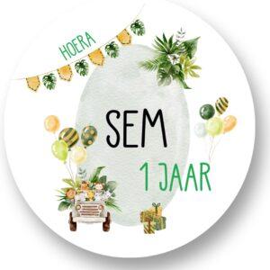 Jungle Sluitstickers