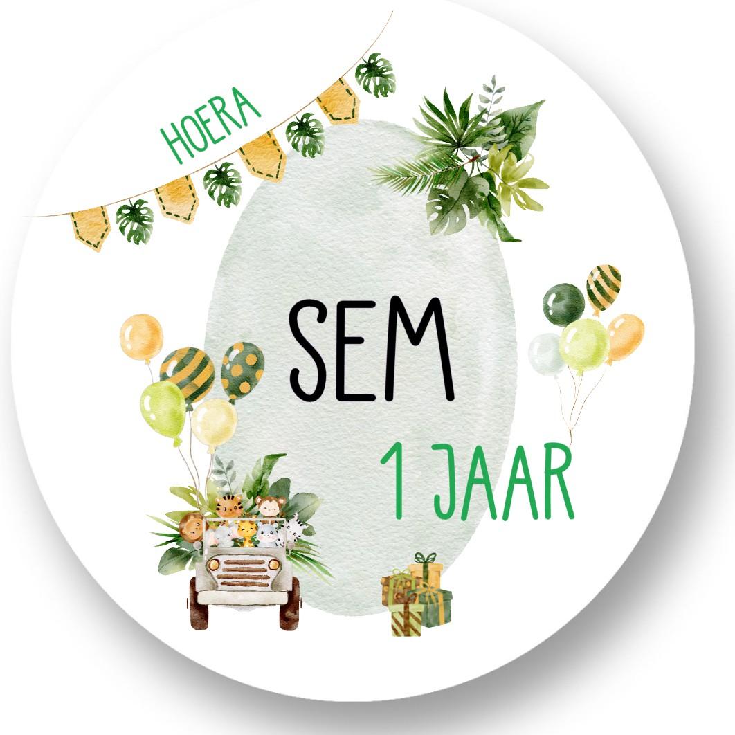 Jungle Sluitstickers