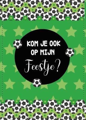 Uitnodiging Kinderfeestje Voetbal 10x