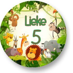 Jungle Sluitstickers