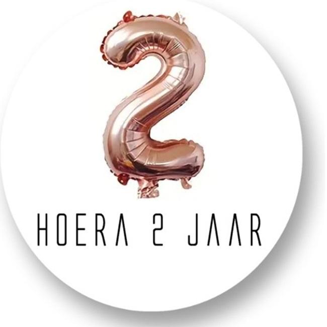 Sluitstickers Balloncijfer 1-9 jaar - Afbeelding 2
