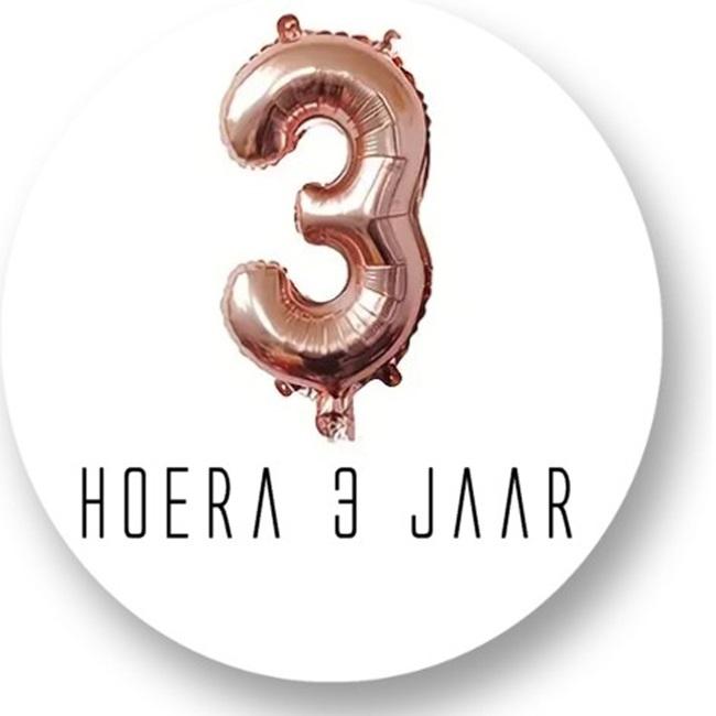 Sluitstickers Balloncijfer 1-9 jaar - Afbeelding 3