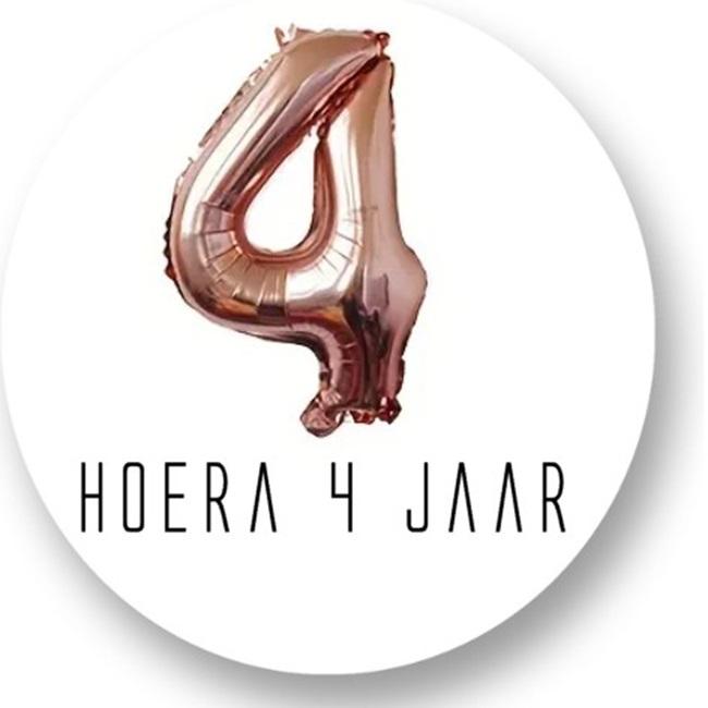 Sluitstickers Balloncijfer 1-9 jaar - Afbeelding 4