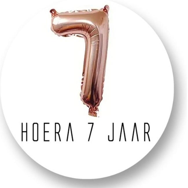 Sluitstickers Balloncijfer 1-9 jaar - Afbeelding 7