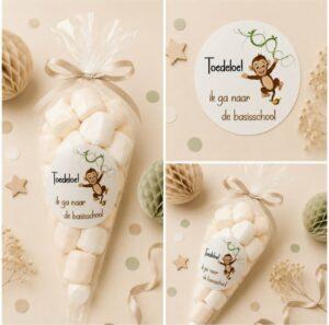 Toedeloe Aapje Sluitstickers