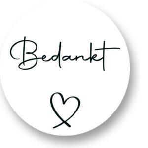 Bedankt Sluitstickers