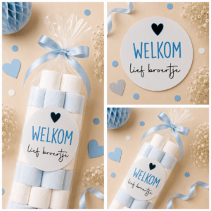 Welkom lief broertje Sluitstickers