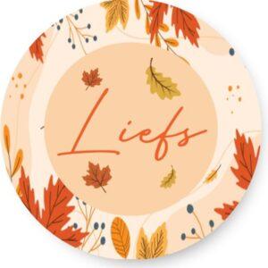 Herfst Liefs Sluitstickers