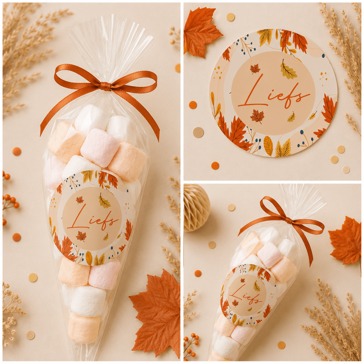 Liefs thema Herfst Sluitstickers