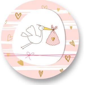 Ooienvaar Roze Sluitstickers