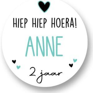 Hiep Hiep Hoera “naam” Sluitstickers