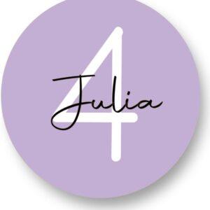 Leeftijd Paars Sluitstickers