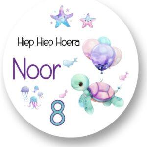 Schildpad Sluitstickers