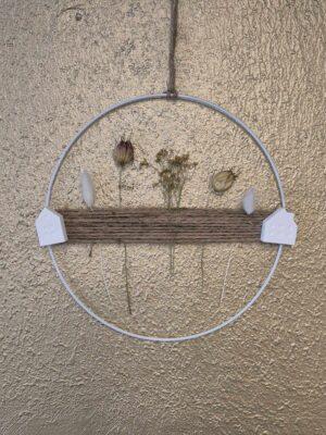 Decoring Huisjes Droogbloemen