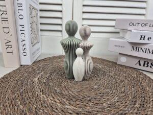 Familie beeldjes gezin van 3