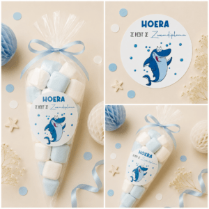 Zwemdiploma Haai Sluitstickers