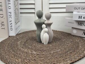 Familie beeldjes gezin van 4