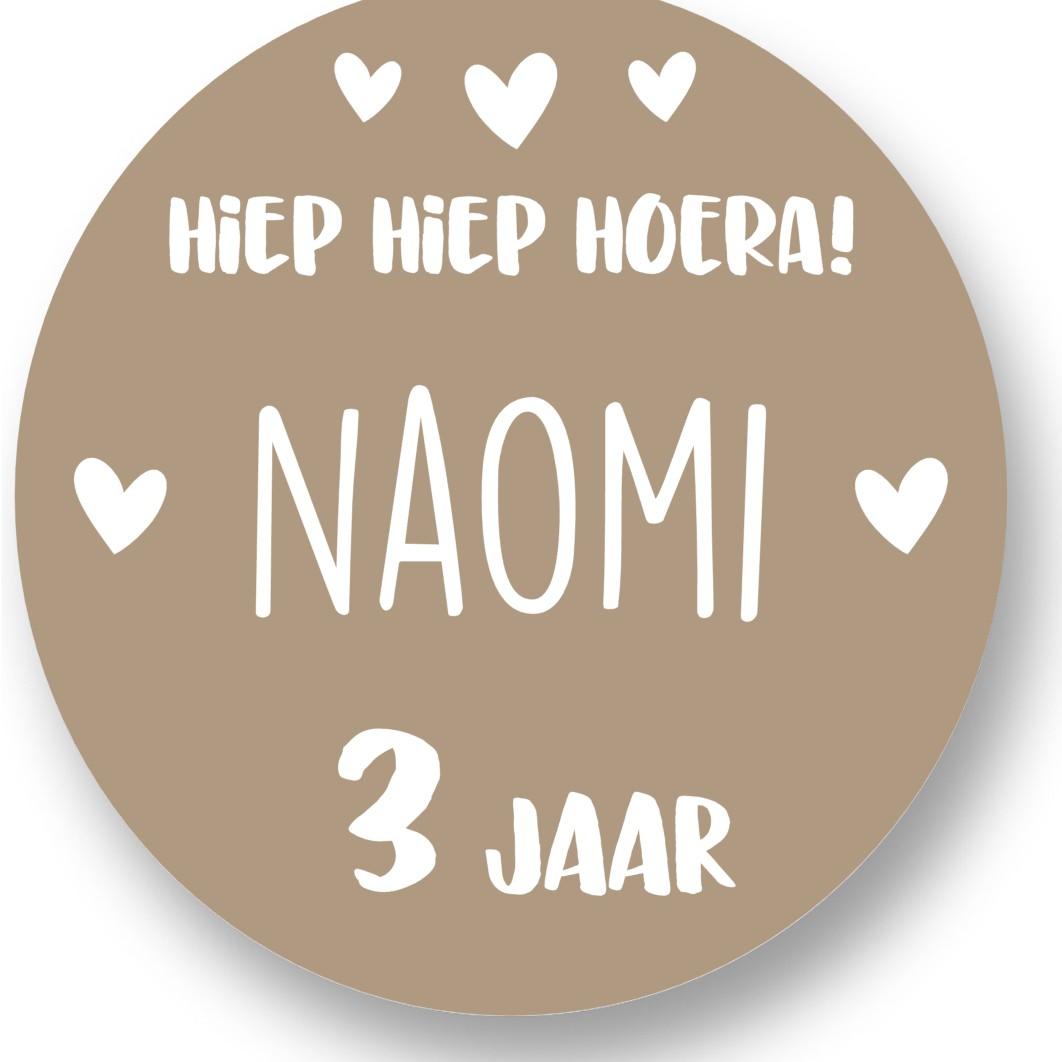 Hiep Hoera Roze naam Sluitstickers - Afbeelding 4