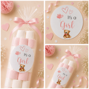 It's a girl beertje Sluitstickers