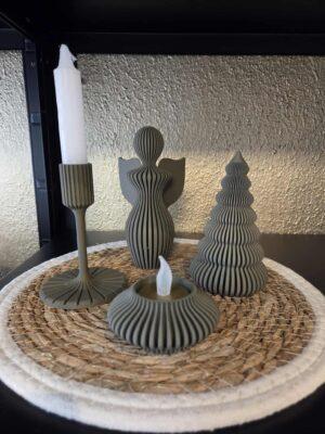 Ribbel Kaarsen kandelaar