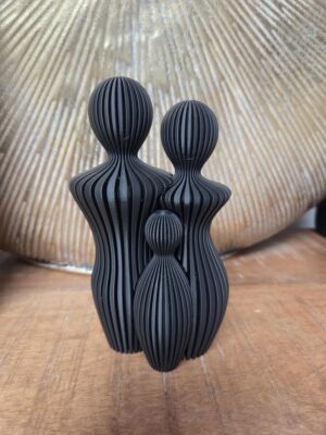 Familie beeldjes gezin van 3