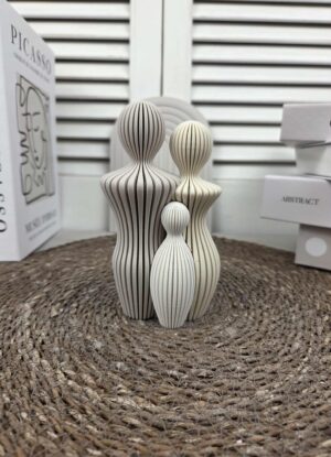 Familie beeldjes gezin van 3