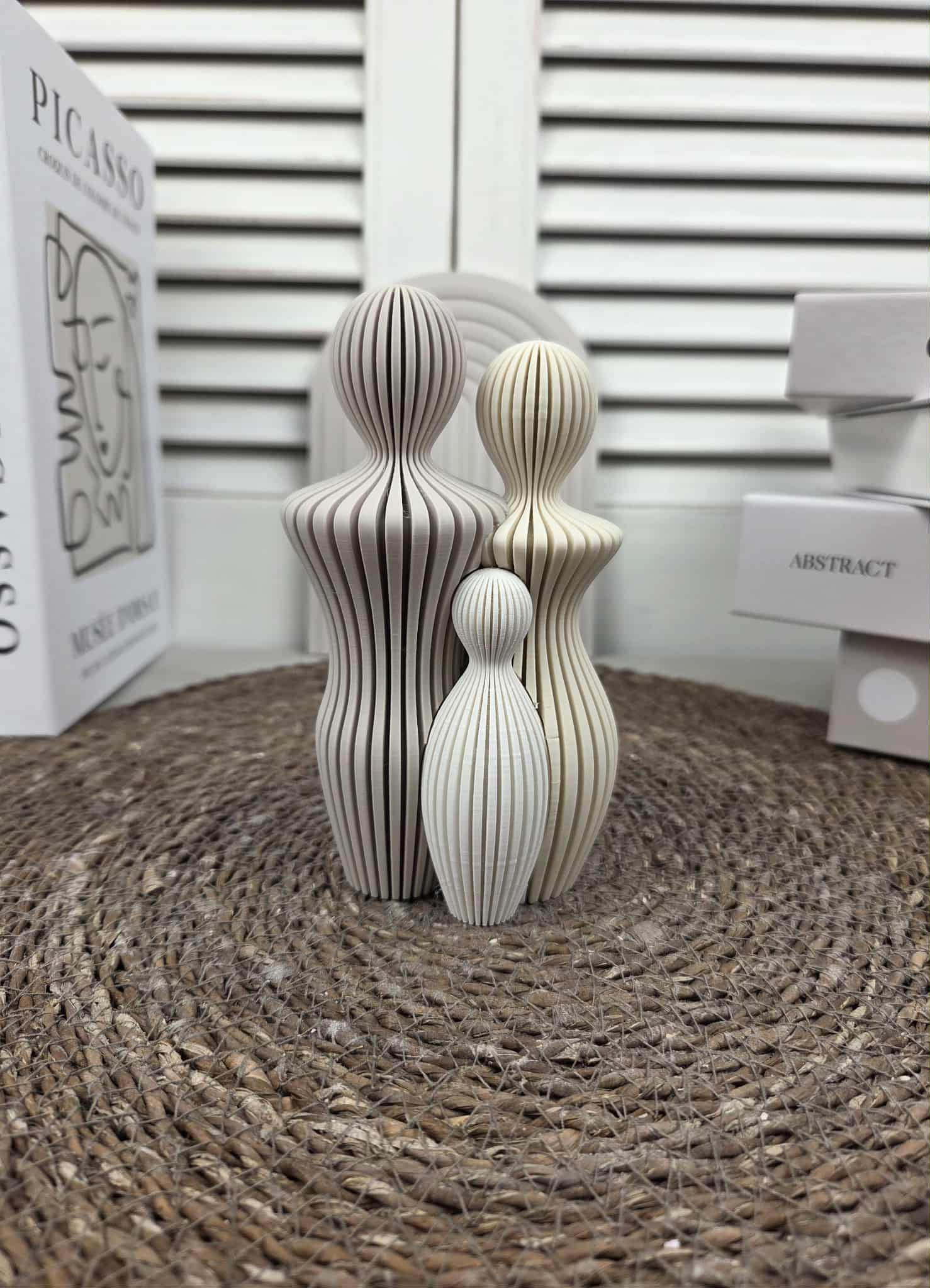 Familie beeldjes gezin van 3