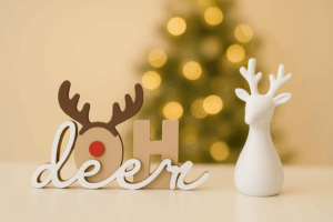 Tekstwoord "OH Deer" & Rendier