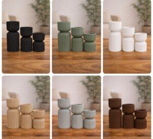 Theelichthouders gekleurd