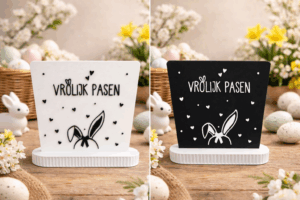 Vrolijk Pasen Tekstbordje XL