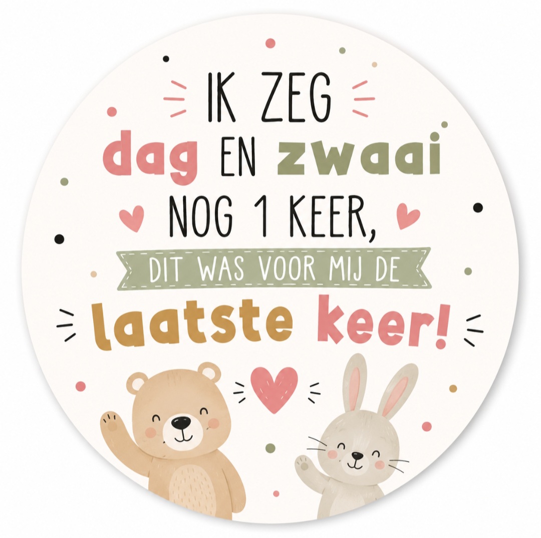 Ik zeg gedag Sluitstickers - Afbeelding 2