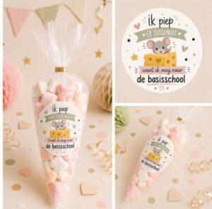 Piep gedag Sluitstickers