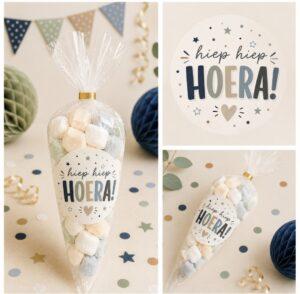 Hiep Hiep Hoera Sluitstickers