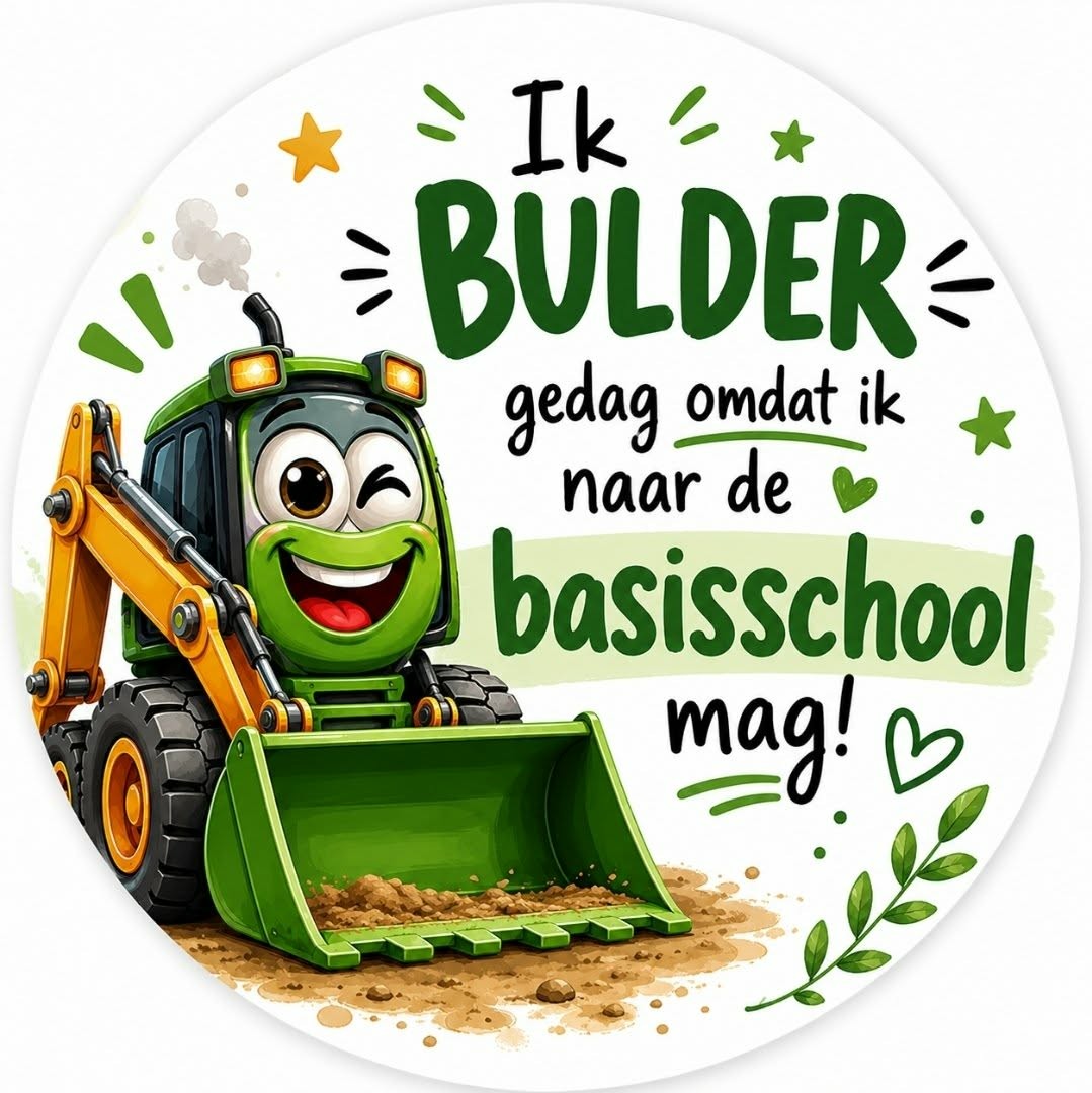 Bulder gedag Sluitstickers - Afbeelding 2