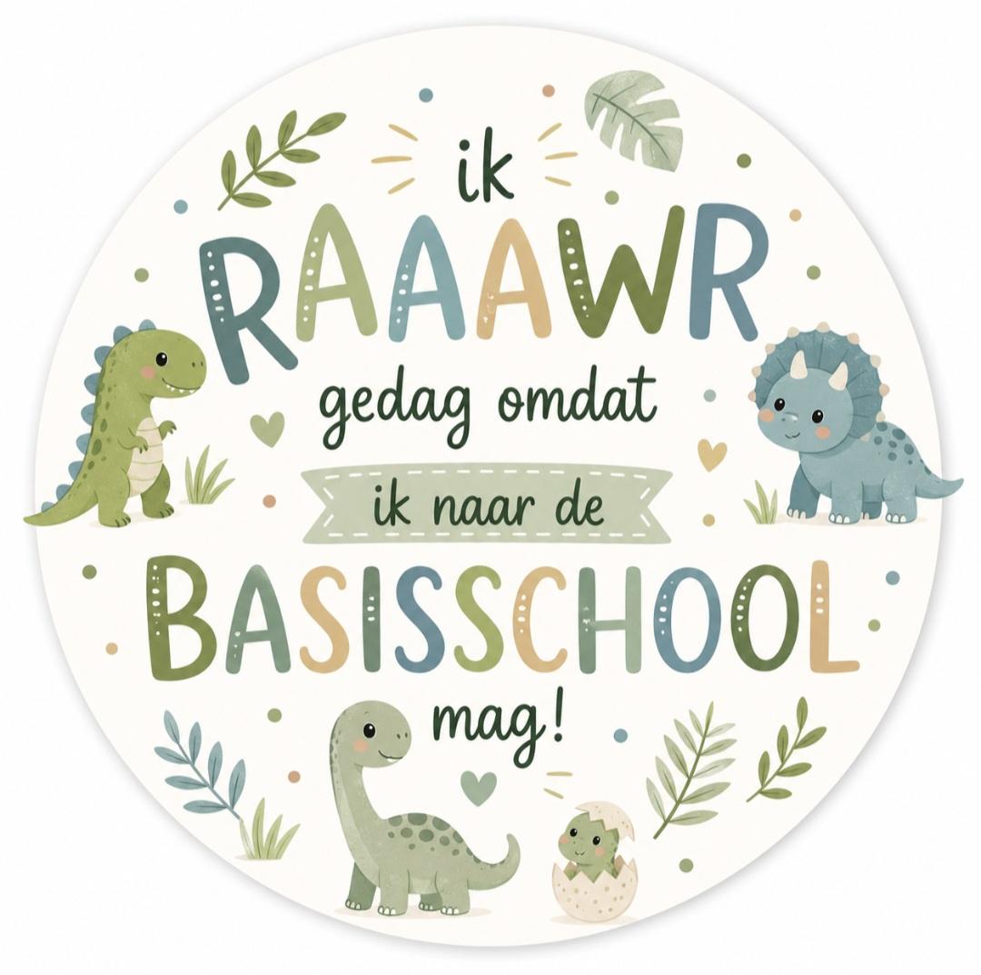 Dino gedag Sluitstickers - Afbeelding 2