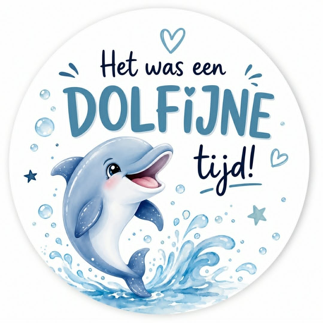 Dolfijne tijd Sluitstickers - Afbeelding 2