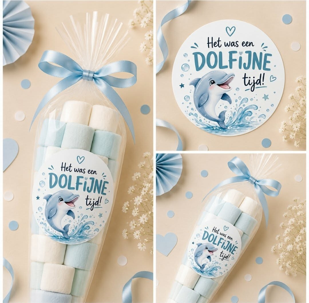 Dolfijne tijd Sluitstickers