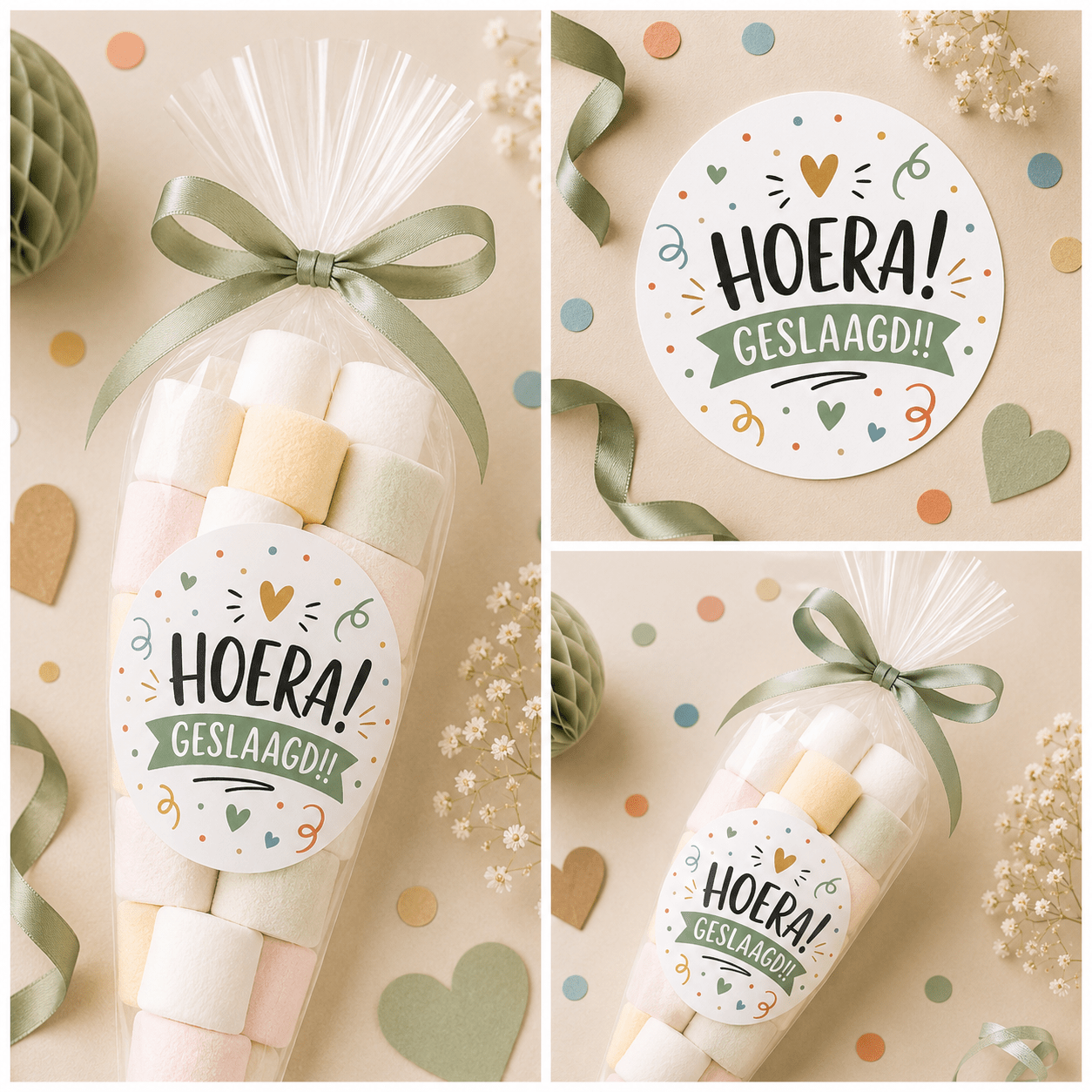 Hoera Geslaagd!! Sluitstickers