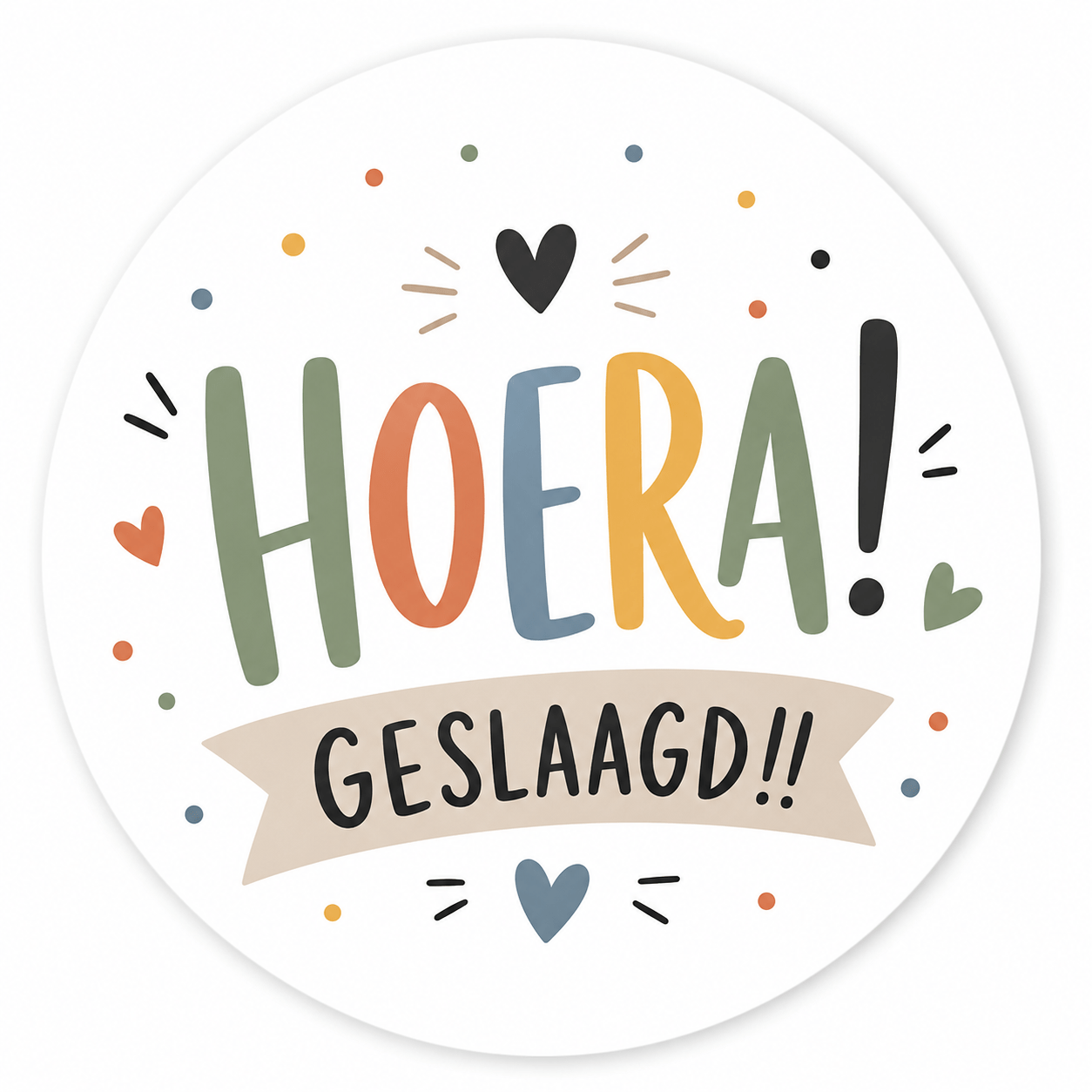 Hoera! Geslaagd!! Sluitstickers - Afbeelding 2